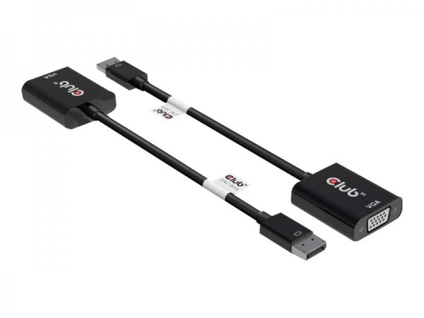 Club 3D CAC-2013 - 0,228 m - Displayport - VGA - Maschio - Femmina - Dritto