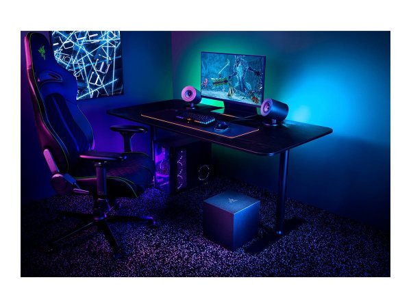 Razer Nommo V2 - Range completo - 2.1 canali - Con cavo e senza cavo - 40 - 20000 Hz - Nero