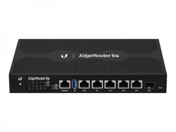 Ubiquiti EdgeRouter 6P - WAN Ethernet - Gigabit Ethernet - Nero