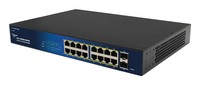 ALLNET Switch smart managed Layer2• 18x GbE• PoE Budget 240W• 16x at - Interruttore - 1 Gbps