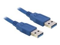 Delock 0.5m USB 3.0 - 0,5 m - USB A - USB A - USB 3.2 Gen 1 (3.1 Gen 1) - Maschio/Maschio - Blu