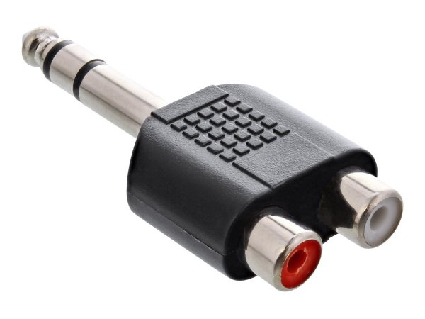 InLine Adattatore Audio - 6,3mm Jack maschio a 2x RCA femmina - Stereo