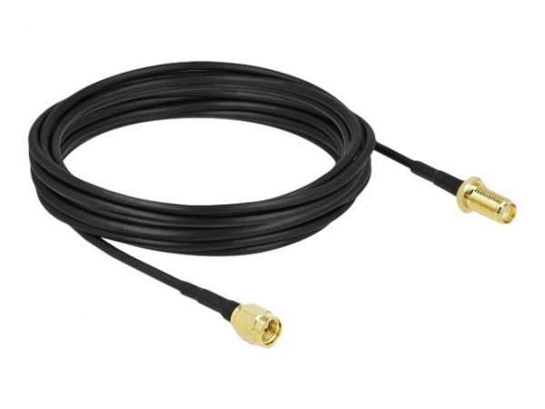 Delock Antennenkabel SMA Stecker zu Buchse LMR/CFD100 - Cavo - Antenna/tv