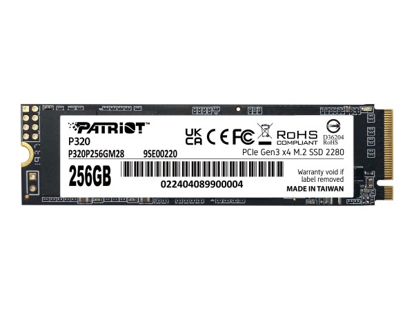 PATRIOT P320 SSD 256GB NVMe M2 2280