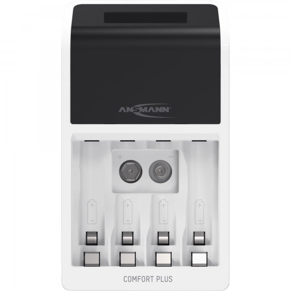 Ansmann Comfort Plus - Nichel-Metallo Idruro (NiMH) - Sovraccarico - Surriscaldamento - 9V - Stilo A