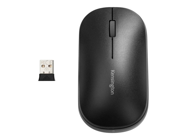 Kensington Mouse wireless doppio SureTrack - Ambidestro - RF senza fili + Bluetooth - 2400 DPI - Ner