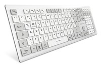 Sharkoon OfficePal K30W weiß DE-Layout Rubberdome - Tastiera - QWERTZ