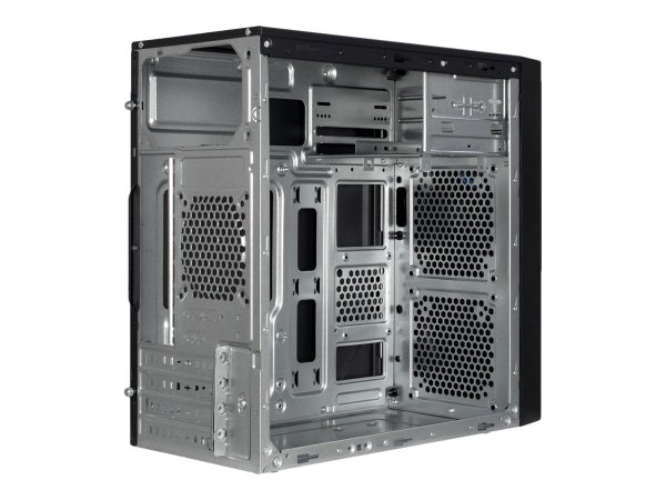 Inter-Tech IT-6502 Romea - Micro Tower - PC - Nero - micro ATX - 14 cm - 29 cm
