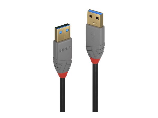 Lindy 36752 - 2 m - USB A - USB A - USB 3.2 Gen 1 (3.1 Gen 1) - 5 Gbit/s - Nero