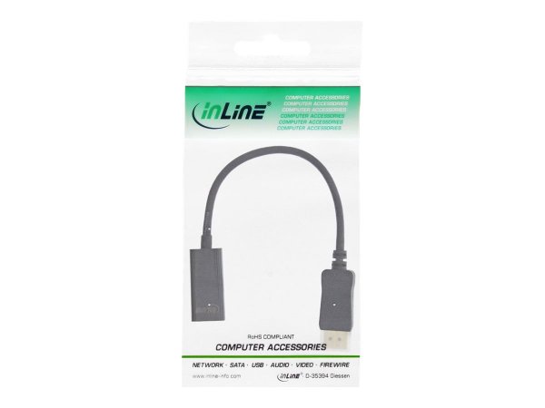 InLine InLineCavo adattatore da DisplayPort a HDMI Maschio / Femmina con audio