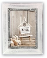 Zep Athis - Cornice per foto singola - Legno - Grigio - Tavolo - Parete - 15 x 20 cm - Rettangolare