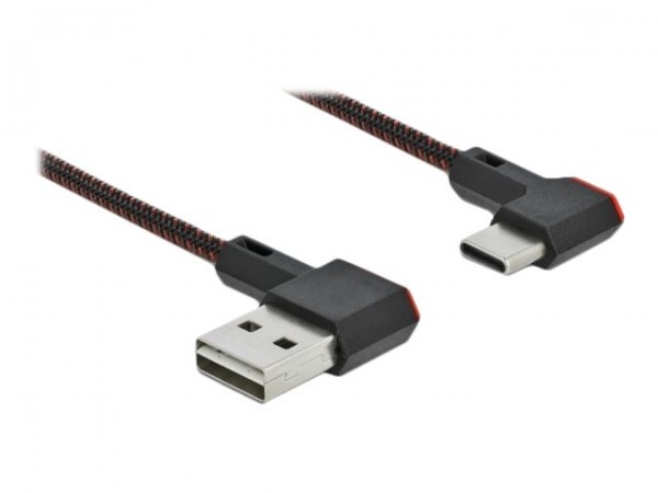 Delock USB 2.0 Kabel St. C seitl. abgewinkelt A - Cavo - Digitale/dati