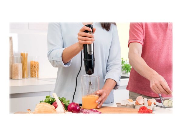 Braun MQ 7025X - Frullatore ad immersione - 0,6 L - 1,2 m - 1000 W - Nero - Stainless steel