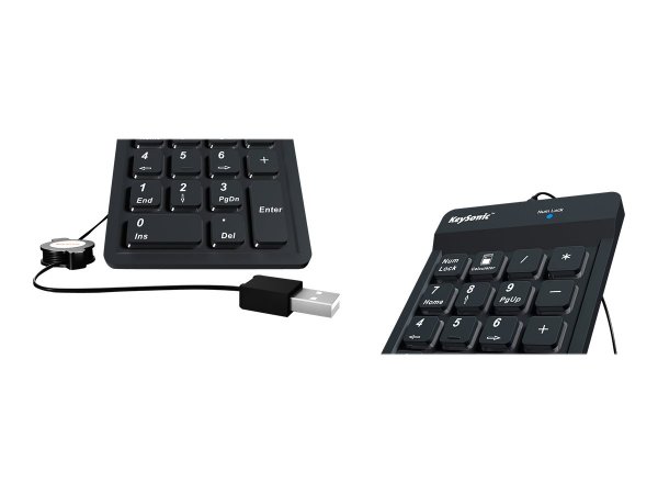 KeySonic ACK-118BK - USB - 18 - Universale - Nero