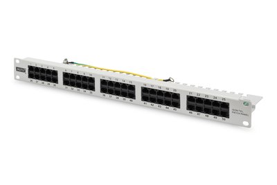 DIGITUS Cat 3 ISDN Patch Panel ungeschirmt grau 3 ungeschirmt - Patch panel - ISDN