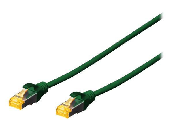 DIGITUS Cavo patch CAT 6A S/FTP - 0,25 m - Cat6a - S/FTP (S-STP) - RJ-45 - RJ-45 - Verde
