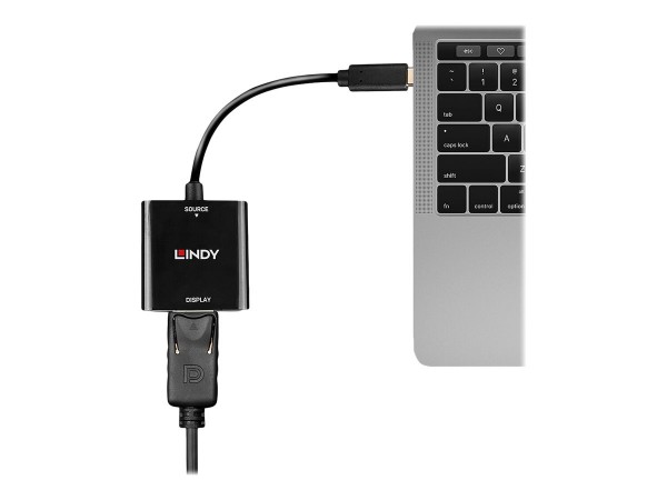 Lindy 43269 - USB tipo-C - Uscite Displayport - 3840 x 2160 Pixel
