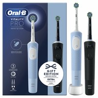 Oral-B Rotationszahnbürste Vitality Pro D103 Duo Blau/Schwarz