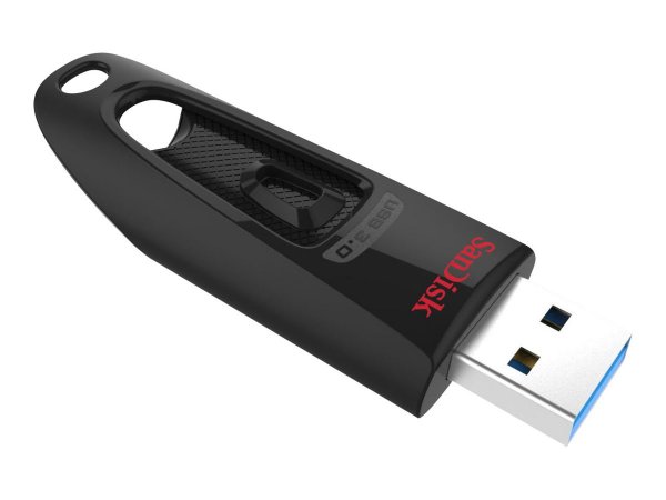 SanDisk Ultra - 128 GB - USB tipo A - 3.2 Gen 1 (3.1 Gen 1) - 100 MB/s - Lamina di scorrimento - Ner