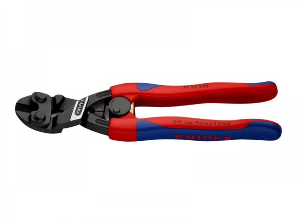 KNIPEX CoBolt - Pinze per tagliabulloni - Acciaio al cromo vanadio - Plastica - Blu - Rosso - 200 mm