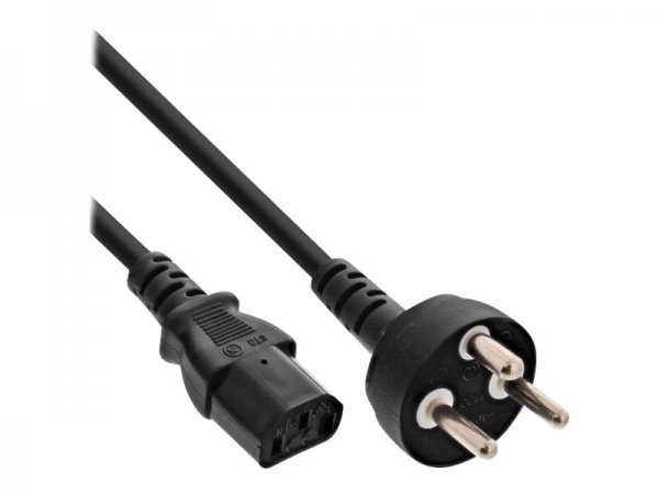 InLine Cavo alimentazione Internazionale - spina Danimarca presa IEC-320-C13 - 3m