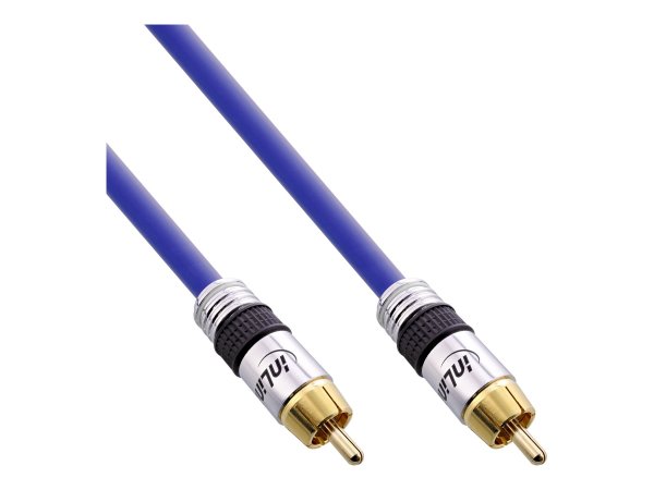 InLine Cavo Audio 1x RCA maschio / maschio - 15m - schermato - dorato - PREMIUM