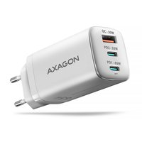 AXAGON ACU-DPQ65W 1x USB-A/2x USB-C, PD 3.0/QC4+/PPS, 65W, weiß - Netzladegerät mit 1x USB-A/2x USB-