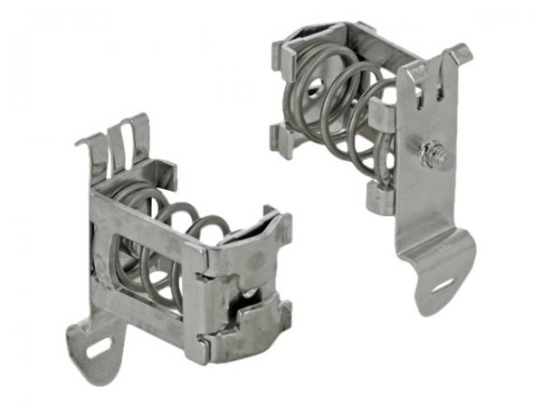 Delock Morsetto di schermatura per guida DIN - Diametro del cavo 4 - 13,5 mm - Metallo - 20 mm - 31