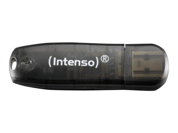 Intenso Rainbow Line - 16 GB - USB tipo A - 2.0 - 28 MB/s - Cuffia - Nero