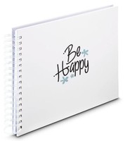 Hama Spiral-Album Good Things 50 weiße Seiten Happy - Bürokleinmaterial