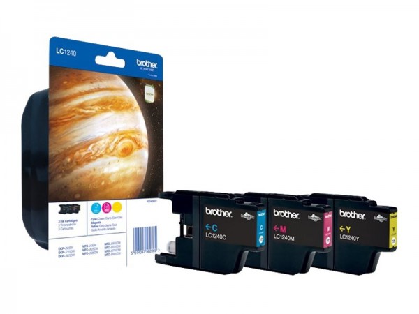 Brother cartridge Lc-1240 Rainbow 1XLC-1240 c m y blister IN - Originale - Cartuccia di inchiostro