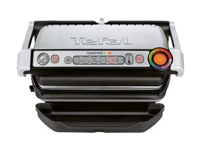 TEFAL GC712D - Argento - Rettangolare - Sensore - Griglia - 600 cm² - 300 x 200 mm