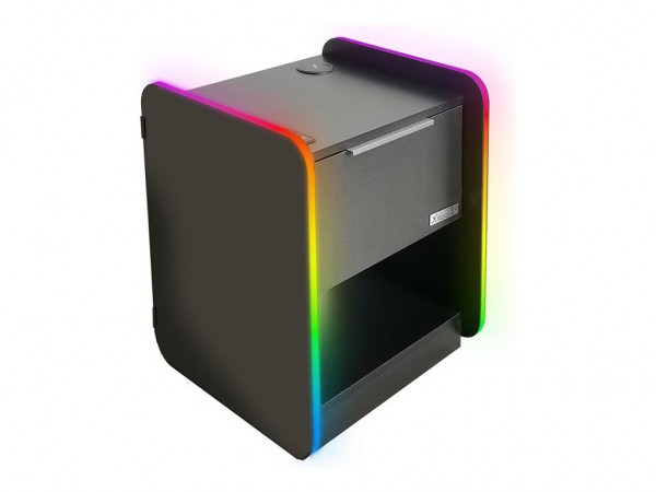 XRocker Electra Nachttisch - Gaming Nachtschrank mit RGB-Beleuchtung App-Steuerung &