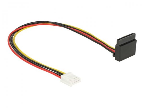 Delock 85510 - 0,3 m - Floppy (4-pin) - SATA a 15 pin - Femmina - Femmina - Dritto