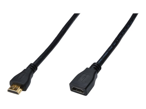 DIGITUS HDMI ad alta velocità con cavo di connessione Ethernet - 2 m - HDMI tipo A (Standard) - HDMI