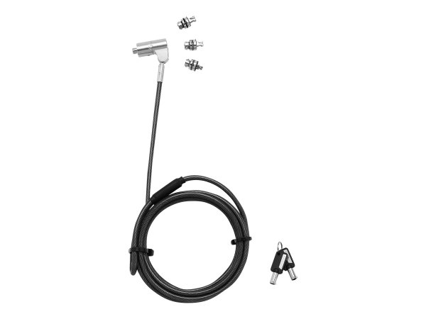 Dicota D31700 - 2 m - Chiave - PVC - Acciaio - Nero - Argento