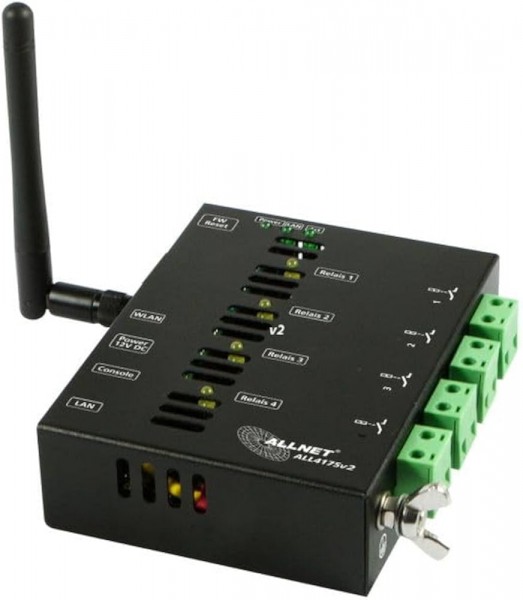 ALLNET MSR IO Zentrale ALL4175v2 Netzwerk Schaltgerät 4fach Relais