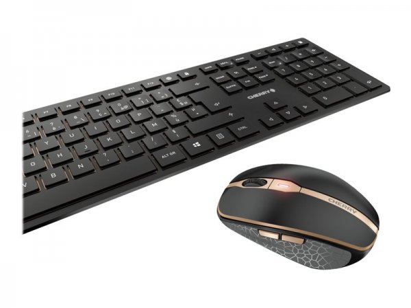 Cherry DW 9100 SLIM - Tastatur-und-Maus-Set - Tastiera - 2400 dpi