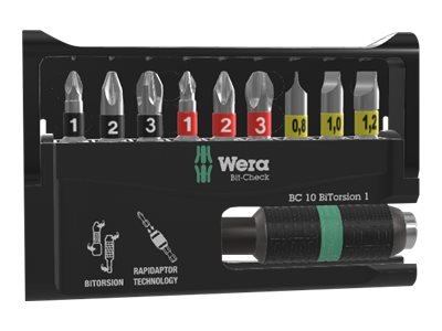 Wera 05056374001 - PH 1,PH 2,PH 3 - PZ 1,PZ 2,PZ 3 - 0.8,1,1.2 mm - 25 mm - 114 g - Repubblica Ceca