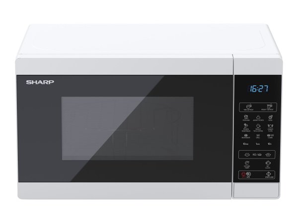 Sharp YC-MG02E-W - Superficie piana - 20 L - 800 W - Touch - Blu - Bianco - 1000 W