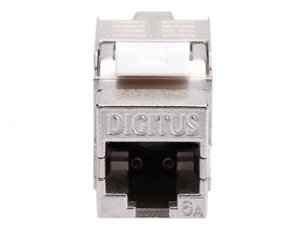 DIGITUS Modulo Keystone CAT 6A - schermato - connessione di montaggio senza attrezzi - Argento - Nic