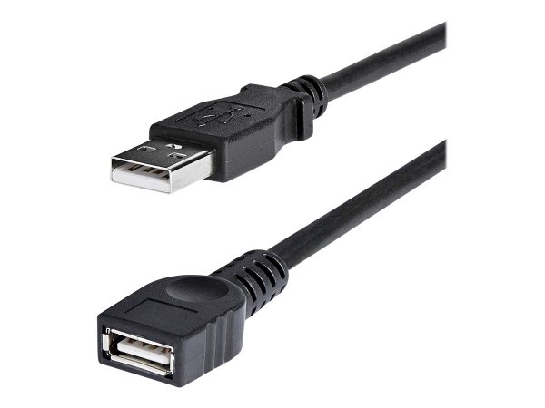 StarTech.com 6 ft Black USB 2.0 Extension Cable A to - m/F - 6ft 2.0 - Cavo - Digitale/dati