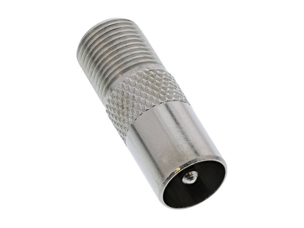 InLine Adattatore antenna coassiale IEC maschio a F femmina - metallo