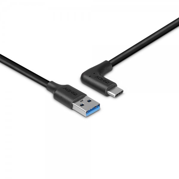 Lindy USB 3.2 Typ A an C Kabel 90 gewinkelt - Cavo - Digitale/dati