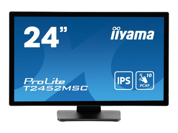 Iiyama ProLite T2452MSC-B1 - 60,5 cm (23.8") - 1920 x 1080 Pixel - Full HD - LCD - 14 ms - Nero
