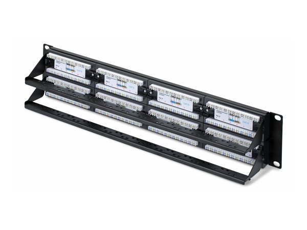 StarTech.com 2U Rackmount Cat6 Patch Panel RJ45 UTP 110 Punch-Down Cat 6 Ethernet - Patch panel - Et