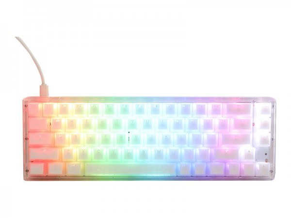 Ducky One 3 Aura White SF Gaming Tastatur RGB LED - MX-Speed-Silver - Tastiera - QWERTZ