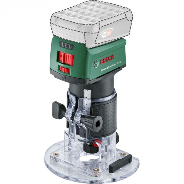 Bosch AdvancedTrimRouter 18V-8 - 8 mm - 30000 Giri/min - Verde - Batteria - 1,1 kg - 160 mm