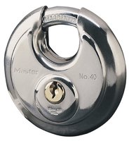 MasterLock 40EURD - Lucchetto Discus - Blocco tasto - Chiusura diversa - Garage - Camion per trasloc