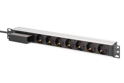DIGITUS Steckdosenleiste 7-fach 19" Alu. - Rackmount